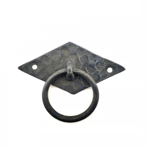 Antika Tarz Dekoratif Pirinç Yan Baklava Kapı Kulbu - 41x82 mm, Oksit