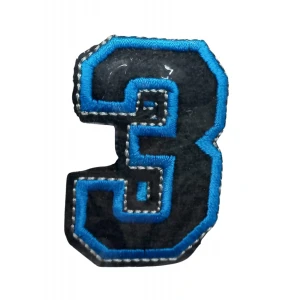 Aplike Ütü İle Yapışan 3 Rakamı  Arma 2,5x4 cm