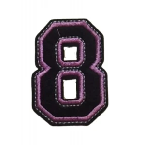 Aplike Ütü İle Yapışan 8  Rakamı  Arma 3x4 cm