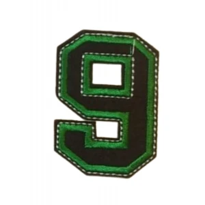 Aplike Ütü İle Yapışan 9  Rakamı Arma 4x5 cm