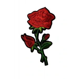 Aplike Ütü İle Yapışan Gül Büyük Arma 15x5 cm