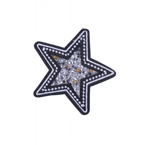 Aplike Ütü İle Yapışan Taşlı Yıldız Arma 5 cm