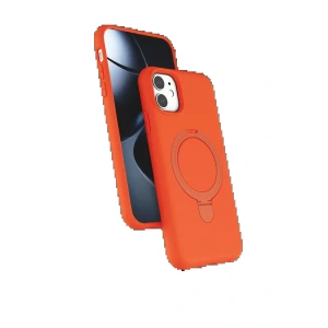 Apple iPhone 11 Regal Magsafe Standlı Kapak - Turuncu