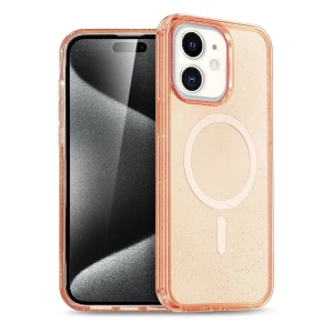 Apple iPhone 12 Glow Magsafe Kapak - Turuncu