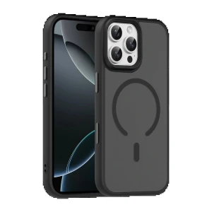 Apple iPhone 16 Pro Max Megane Magsafe Kapak - Siyah