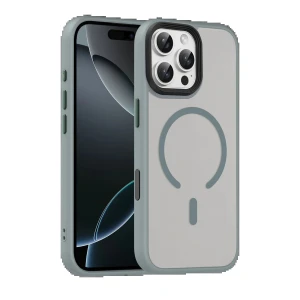 Apple iPhone 16 Pro Max Megane Magsafe Kapak - Titan Gri