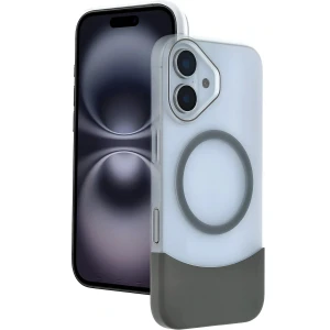Apple iPhone 16 Velar Magsafe Kapak - Natural Grey