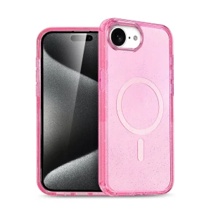 Apple iPhone 16E Star Magsafe Kapak - Pembe