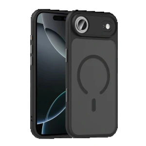 Apple iPhone 17 Air Megane Magsafe Kapak - Siyah