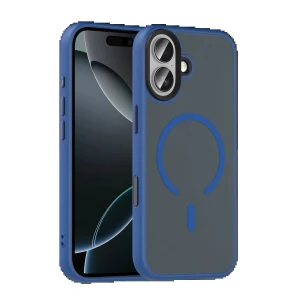 Apple iPhone 17 Megane Magsafe Kapak - Lacivert