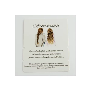 Arkadaşlık Bileklik Kartı