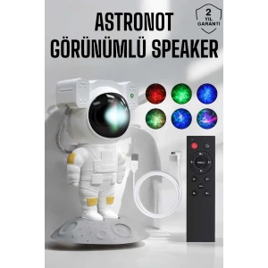 Astronot Görünümlü Projeksiyon Speaker Taşınabilir