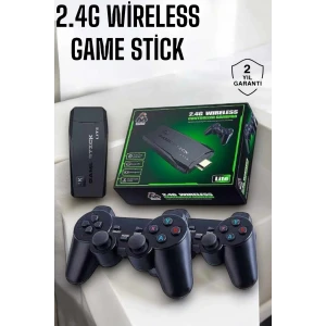 Atari Oyun Konsolu 2000 Oyunlu Game Stick 2.4g Wireless