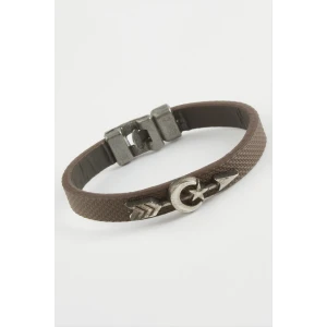 Ay Yıldız Ok Kaliteli Suni Deri Bileklik