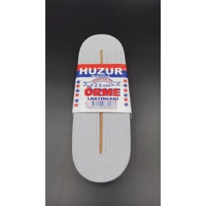 BEYAZ - 2.5CM PAÇA LASTİK GENİŞ 10MT. (4887)