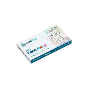 Beyaz Çocuk Maskesi Lastikli 10 Parça