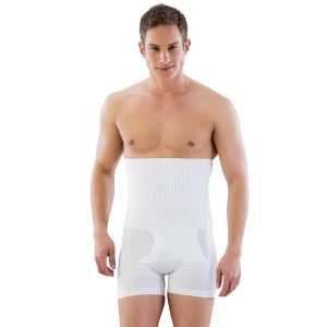 BEYAZ   E1005 Erkek Yüksek Bel Double Boxer Korse