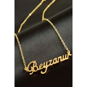 Beyzanur İsimli Kolye (Kişiye Özel)