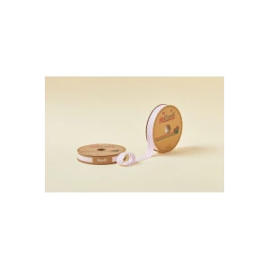 Biye Puanlı Katlı B02 Pembe 2 cm 25 Metre %65 Koton %35 Polyester