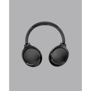 Bluetooth 5.0 Siyah Kablosuz Kulaklık 18 Saat Batarya Katlanabilir Tasarım