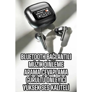 Bluetooth Kulaklık Kablosuz Ekranlı ANC/ENC Destekli Dokunmatik