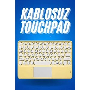 Bluetooth Touchpad Klavye Ultra İnce Taşınabilir Q Klavye