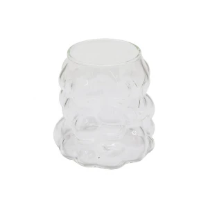 BONCUKLU - BOĞUMLU CAM BARDAK 340ML KAHVE - SUNUM - MEŞRUBAT (K95)