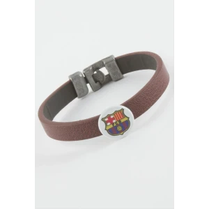 Bordo Renkli Suni Deri Bileklik