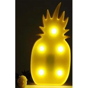 İEG® Ananas Şeklinde Ledli Dekoratif Eğlenceli Çocuk Gece Lambası
