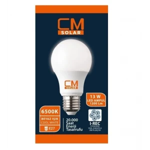 Cmsolar 13W LED Ampul E27 Duy 6500K Beyaz Işık
