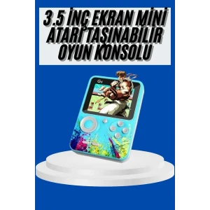 Çocuklara Özel 4K HD Retro Oyun Konsol El Atari Taşınabilir 500 Oyunlu