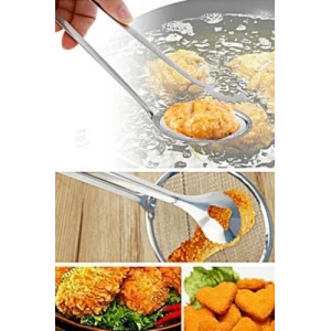 Çörek Kızartma Süzgeçli Maşa