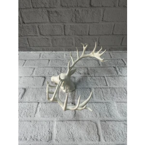 Dekoratif Geyik Başı Heykel 25 cm Modern Minimal Tasarım