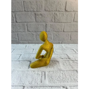 DEKORATİF İNSAN FİGÜRÜ SARI