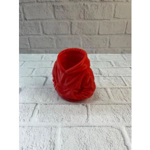 Dekoratif Kırmızı Hoodie Kalemlik 10x10 cm