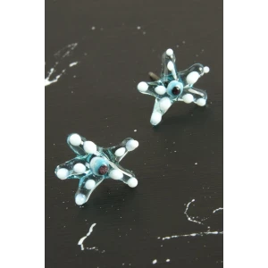 Deniz Yıldızı Cam Küpe