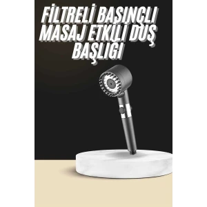 Duş Başlığı Profesyonel Masaj Başlıklı 3 Modlu Yeni Nesil Masaj Uçlu Su Tasarruflu