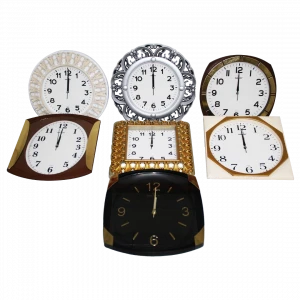 DÜZ DUVAR SAATİ KARIŞIK (4887)