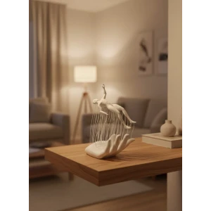 El İnsan Figürü Beyaz Modern Soyut Tasarım Salon Ve Ofis Dekorasyonu