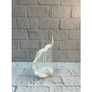 El İnsan Figürü Beyaz Modern Soyut Tasarım Salon ve Ofis Dekorasyonu