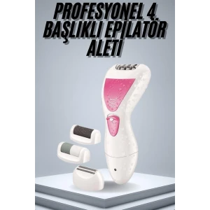 Epilatör Cihazı Epilasyon Aleti Çoklu Başlık Seçeneği Ayak Törpüsü
