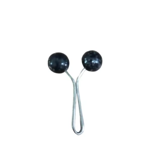 Eşarp Klipsi Top Model Simli Siyah 1 Adet