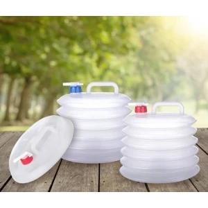 FDA AKORDİYON MUSLUKLU KATLANIR SU BİDONU 10 LT (K95)