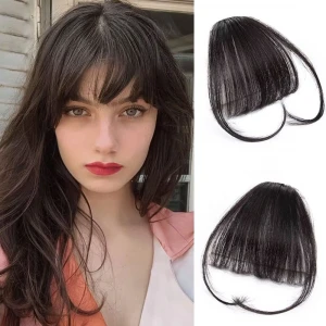 Fiber Sentetik İnce Perçem - Koyu Kestane