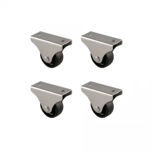 Furç Sabit Teker - 32MM - Siyah HKS228 - 4 Adet