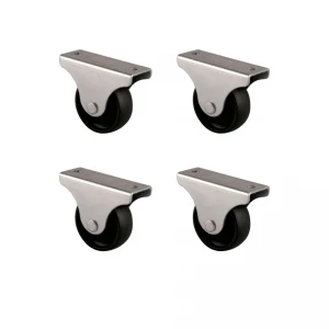 Furç Sabit Teker - 38MM - Siyah HKS229 - 4 Adet