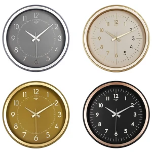 GALAXY PREMİUM  1975-FG-AC-TA-KR SERİSİ  DUVAR SAATİ  KASA=SİYAH-İ.YEŞİL-GOLD-FÜME ÇERÇEVE:BAKIR-GOLD-KREM-GRİ - 37 CM - HERHANGİ BİR RENK GÖNDERİLİR (4887)