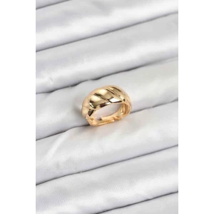 Gold Renk Bombeli Sarmal Yüzük