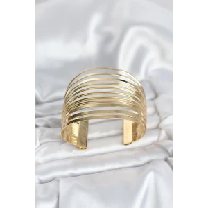 Gold Renk Pirinç Kaburga Model Kadın Bileklik