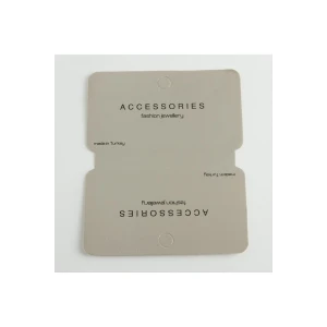 Gri Renkli Lüks Kolye Kartı